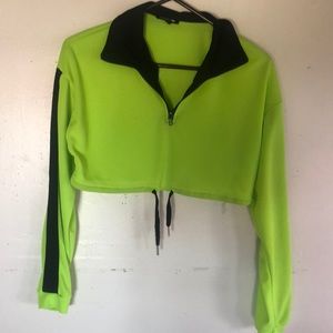 Fashionova long sleeve crop top